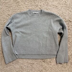 Abercrombie & Fitch Light Gray Knit Top